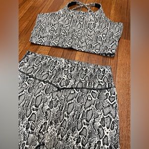 BuffBunny Snake Print crop top/ sports bra